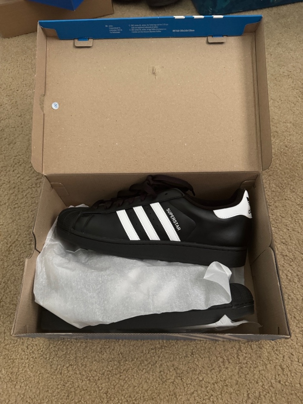 adidas Men’s Superstar Sneakers - Black/White